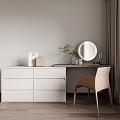 Modern Dressing Table Bucket Cabinet Dressing Table Bucket Cabinet Integrated Bed End Cabinet 3d model