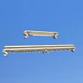 Intricate Carved Decorative Strips With Silver Metallic Finish And Ornate Patterns For Home Decor