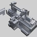 Industrial Equipment with Precision Mechanical Structure Metal Components and Heavy Duty Machining Design