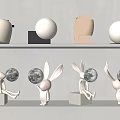 Table Lamp Rabbit Table Lamp Desk Lamp Moon Lamp Reading Lamp 3d model