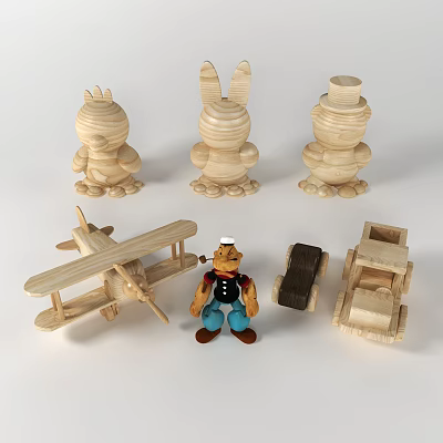 Nordic Toy Popeye Toy Combo 3d model Nordic Toy Popeye Toy Combo 3d model