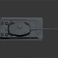 Detailed Military Tank With Main Cannon Heavy Tracks And Armored Body