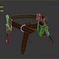 Belt Cowlash Items 3d model