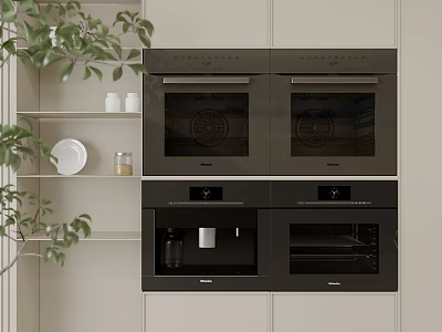 Modern Kitchen Appliances Oven Steamer Dishwasher Disinfection Cabinet Microwave Oven Electric Oven Steaming Oven Kitchen Ornaments 3d model