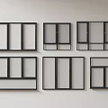 Modern windows combination windows glass windows floor-to-ceiling windows balcony windows bay windows bedroom windows sliding windows casement windows doors and windows 3d model