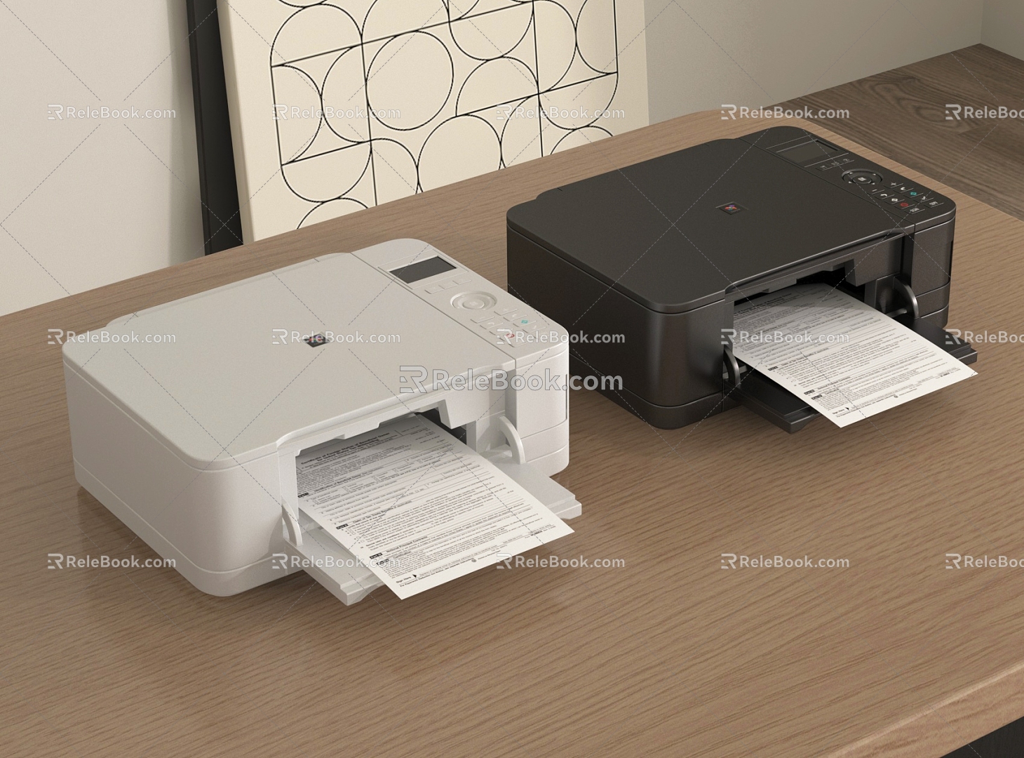 Modern Printer Copier 3d model