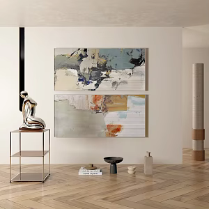 modern abstract painting abstract decorative painting 3d model