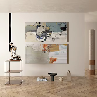 modern abstract painting abstract decorative painting 3d model
