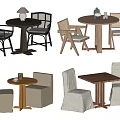 Modern Table and Chair Sets with Various Designs for Home Living Spaces