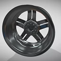 Modern wheel hub aluminum alloy wheel hub automobile wheel hub axle 3d model