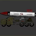 Military Green Truck Carrying Weapon Missile as Heavy Duty Multi Wheeled Launch Vehicle