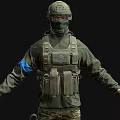 Infantry Soldier Game Figure Field Troops Soldier Game Role War 3d model