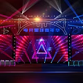 Esports Planet Carnival Stage With Dynamic Lighting And Vibrant Decorations