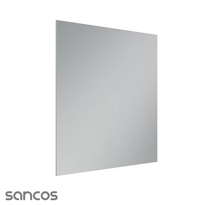 Frameless Modern Square Mirror With Smooth Glass Surface For Home Wall Decor 3d model
