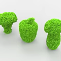 Artistic Garden Shrubs Shaped as Various Vegetable and Fruit Forms 3d model