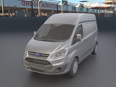 minibus van minibus 3d model