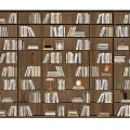 Modern bookcase 3d model