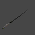 Elegant Traditional Samurai Katana Weapon With Wooden Handle Sharp Metal Blade