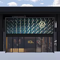 VW 4S Dealership Modern Exterior Featuring Large Digital Screen Glass Doors And ID Series