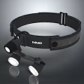VIVIO Headlamp With Multiple LED Lights And Comfortable Black Strap Design