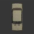 Vintage Beige Car With Worn Exterior Scratches Stains And Old Tires