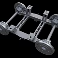 Industrial Equipment Bogie Structure With Metal Frame Wheels And Axles For Rail Vehicles