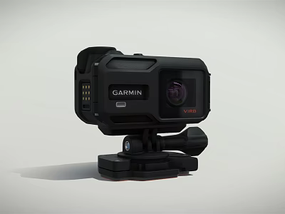 Garmin VIRB Action Camera With Durable Design And Mount For Sports Recording 3d model