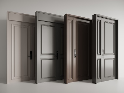 Entry door security door 3d model