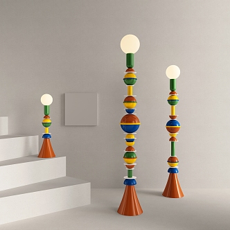 Modern floor lamp 3d model