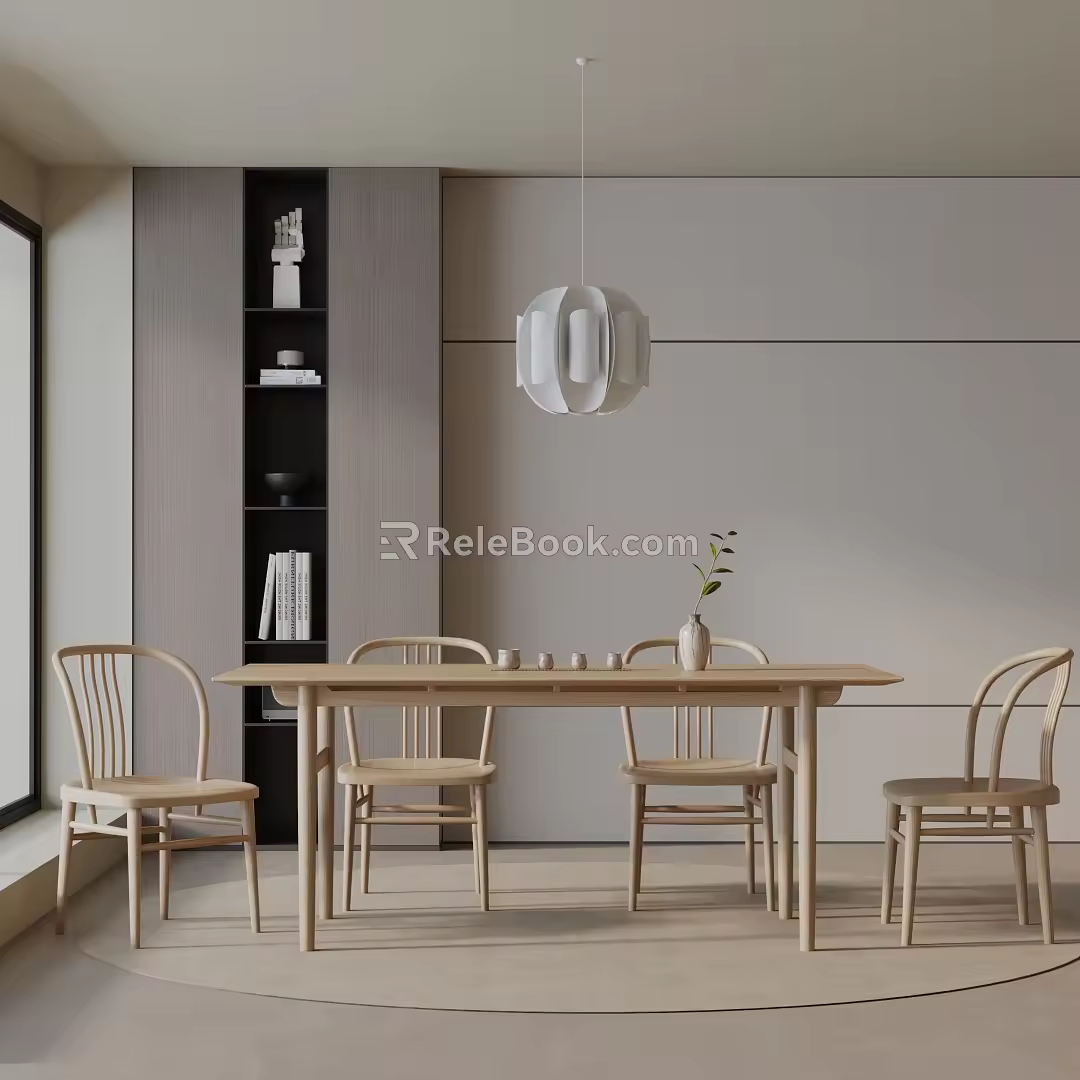 Modern table combination 3d model