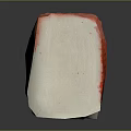 Fresh Delicious Crab Stick With Red And White Striped Design And Smooth Texture
