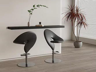 Modern Bar Chair Bar Stool High Stool 3d model