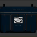 Durable Blue Hard Shell Storage Box For Organizing Household Supplies With Secure Latches
