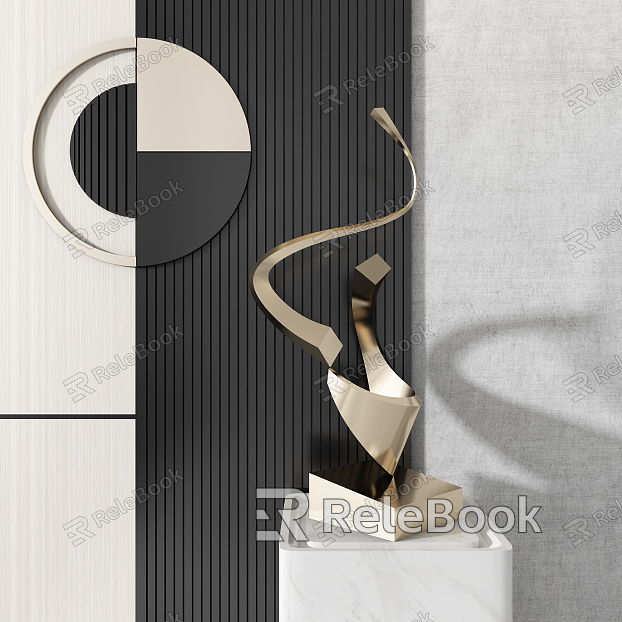 Modern Sculpture Abstract Sculpture model