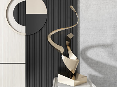 Modern Sculpture Abstract Sculpture model