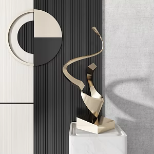 Modern Sculpture Abstract Sculpture 3d model