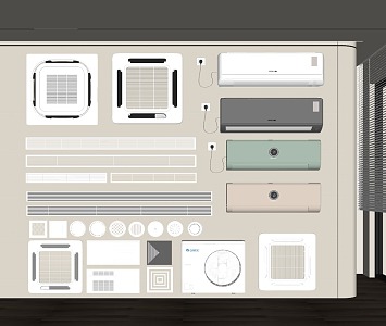 Air conditioning outlet 3d model