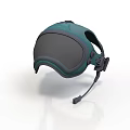 Green Safety Helmet With Goggles And Microphone For Daily Protection Use