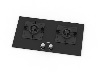 Modern gas stove 3d model