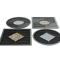 Modern Tree Pool Tree Pool Grate 3d model