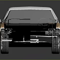 Vintage Brown And White Classic Sedan With Retro Design And Reflective Surface