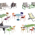 Modern Colorful Leisure Chairs With Matching Tables And Various Designs Collection