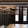 Cozy Traditional Teahouse Interior With Tea Sets On Shelves Wooden Ceiling And Tea Table