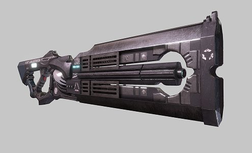 weapon rifle blade 3d model