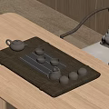 New Chinese Tea Table Tea Set 3d model