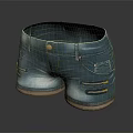 Blue Slim Fit Jeans With Multiple Pockets And Cut Details At Hem