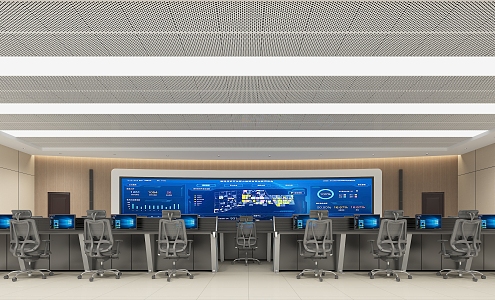 Control Center Control Center Monitoring Room Dispatcher 3d model