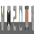 Modern Outdoor Lights With Various Columnar Designs Metallic Finish And Warm Glow