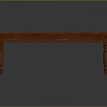 Solid Wood Rectangular Table With Classic Carved Legs And Smooth Top Surface