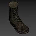 Military Style High Top Green Lace Up Boots With Durable Outdoor Tactical Design